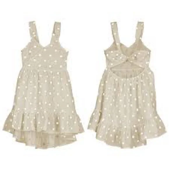 Mayoral Cream Ruffled High-Low Sundress - Picture 1 of 3